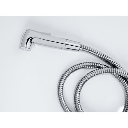 WENKO 23999100 - Bidetsæt Vandbesparende system 12x7 cm blank krom/sølv