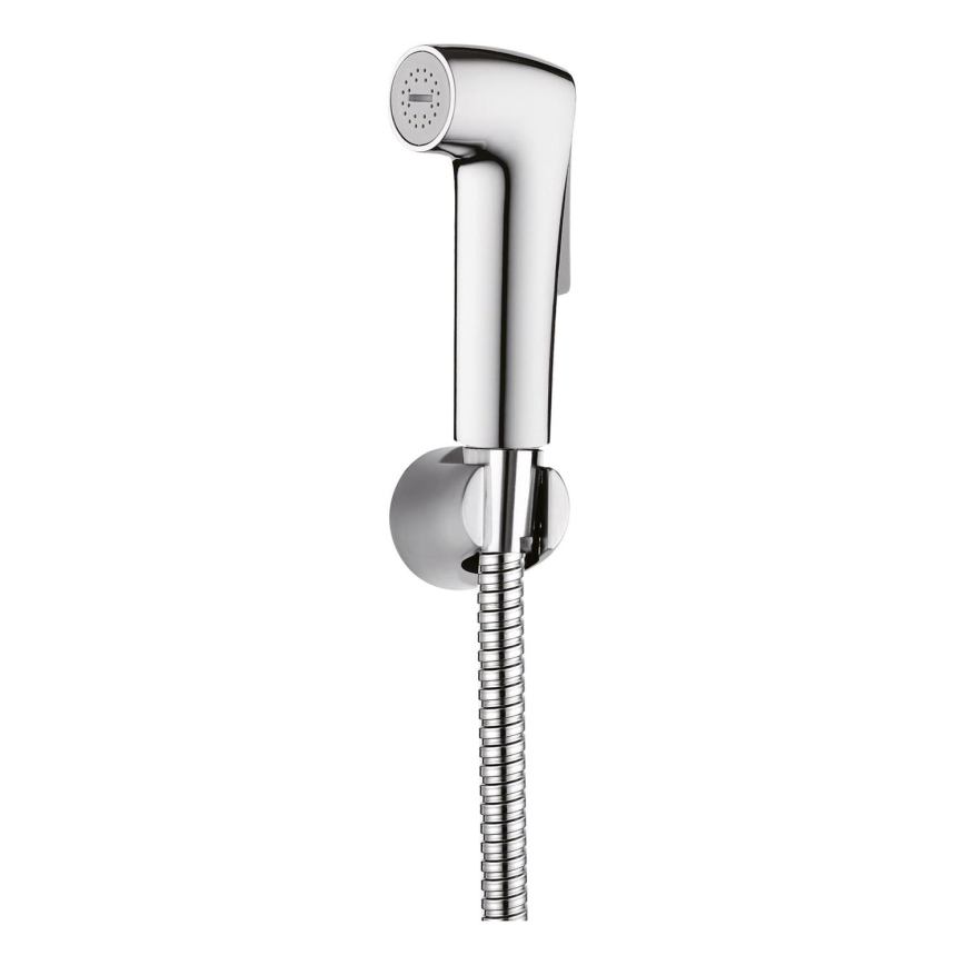 WENKO 23999100 - Bidetsæt Vandbesparende system 12x7 cm blank krom/sølv