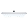 WENKO 24001100 - Bruserhoved AUTOMATISK RENGØRING 25x17 cm poleret krom/hvid