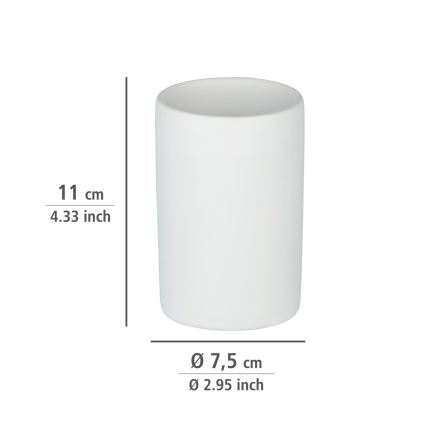 WENKO 24010100 - Bæger POLARIS 7x11 cm hvid