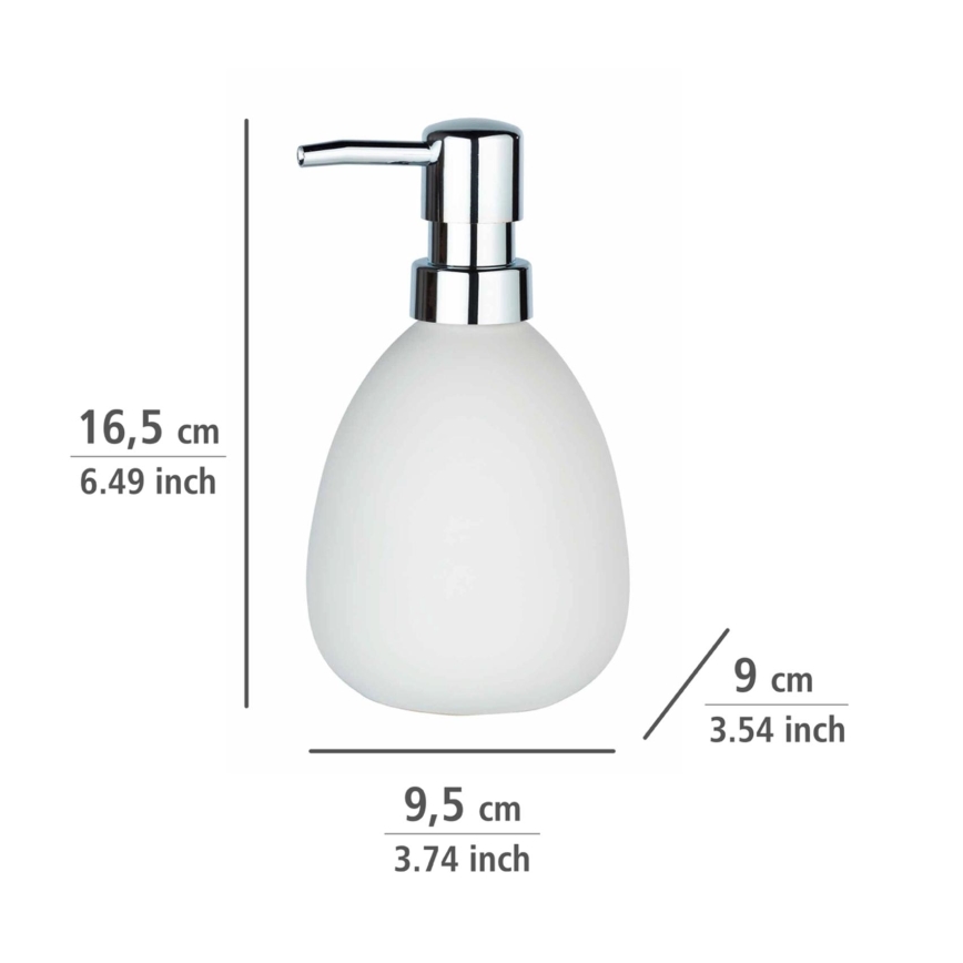 WENKO 24011100 - Sæbedispenser POLARIS 390 ml hvid