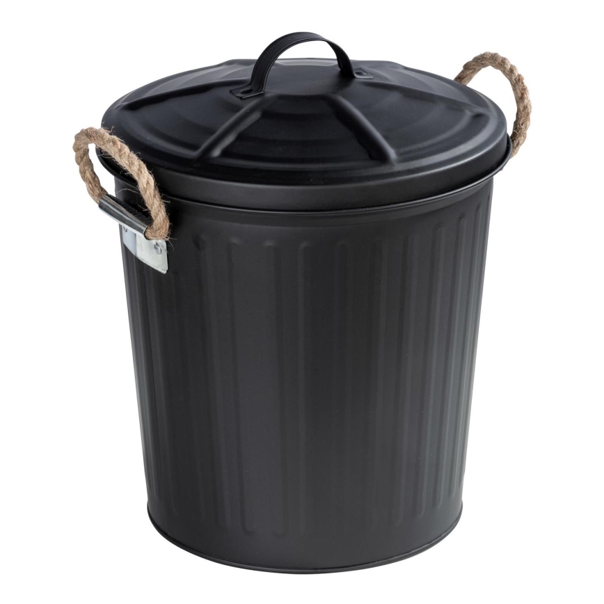 WENKO 24022100 - Kurv GARA 24x28,5 cm sort