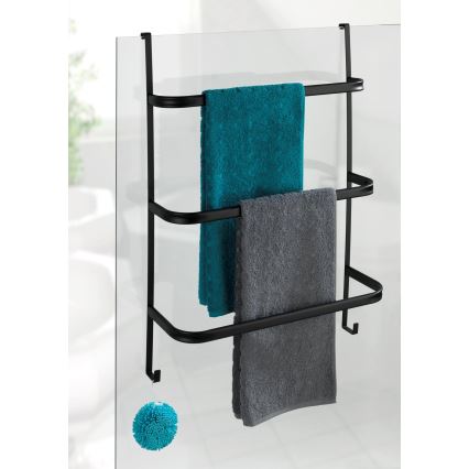 WENKO 24026100 - Håndklædeholder IRPINIA 54,5x77,5 cm sort