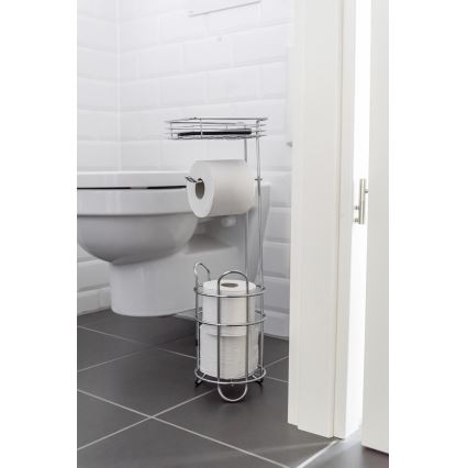 WENKO 24074800 - Toiletpapirholder 16x59 cm i blank krom