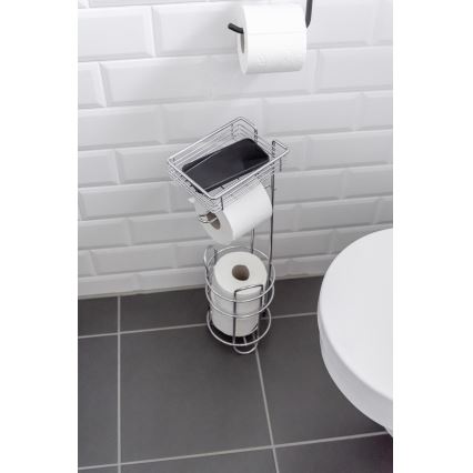 WENKO 24074800 - Toiletpapirholder 16x59 cm i blank krom