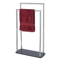 WENKO 24076800 - Håndklædeholder RAVINA 48x80 cm rustfrit stål/sølv/sort