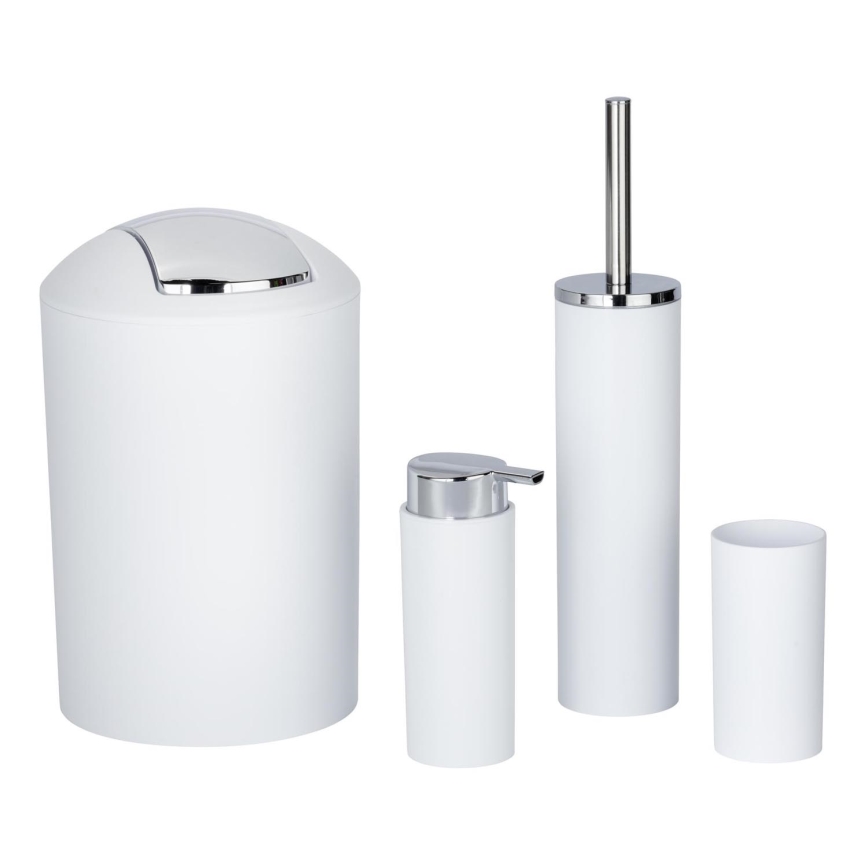 WENKO 24077800 - Sæt CALVO 6,5x13 cm hvid/blank krom