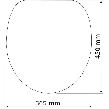 WENKO 24080800-WC toiletsæde TAVOLA 36,5 x 45 cm hvid/højglans, krom