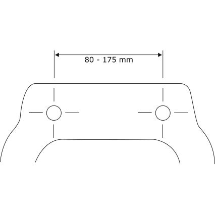 WENKO 24080800-WC toiletsæde TAVOLA 36,5x45 cm hvid/blank krom