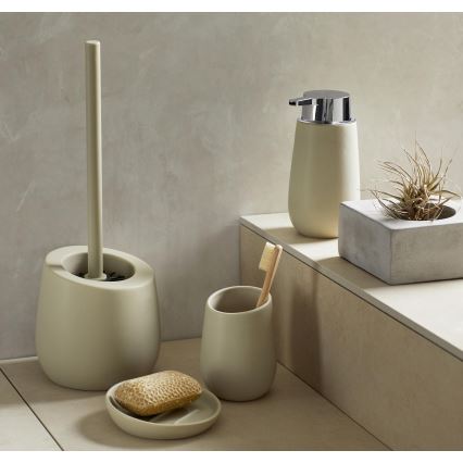 WENKO 24136100 - WC-børste BADI 13,5x38 cm beige