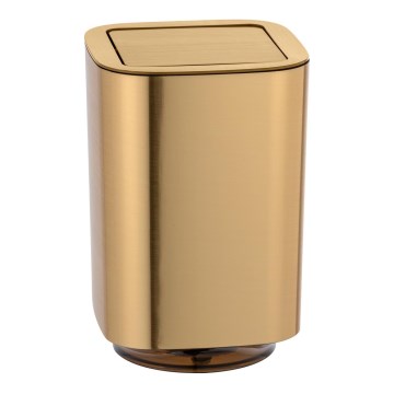 WENKO 24163100 - Affaldsspand AURON 17x25,5 cm guld