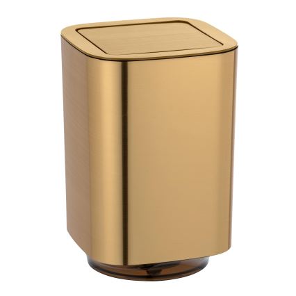 WENKO 24163100 - Affaldsspand AURON 17x25,5 cm guld