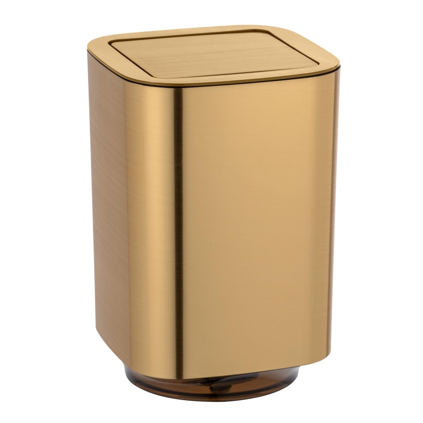 WENKO 24163100 - Affaldsspand AURON 17x25,5 cm guld