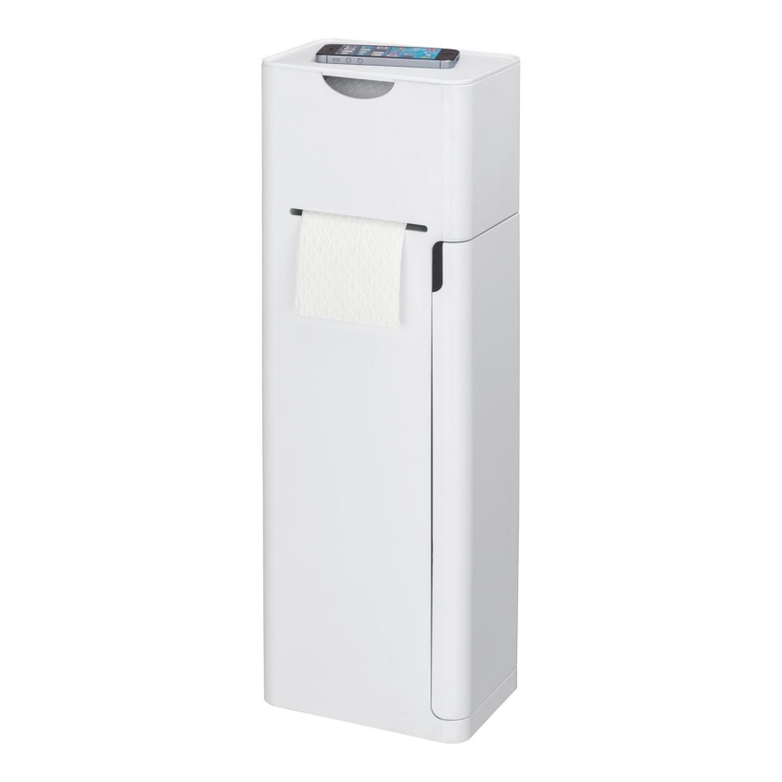 WENKO 24212100 - WC-børste IMON 20x58,5 cm hvid