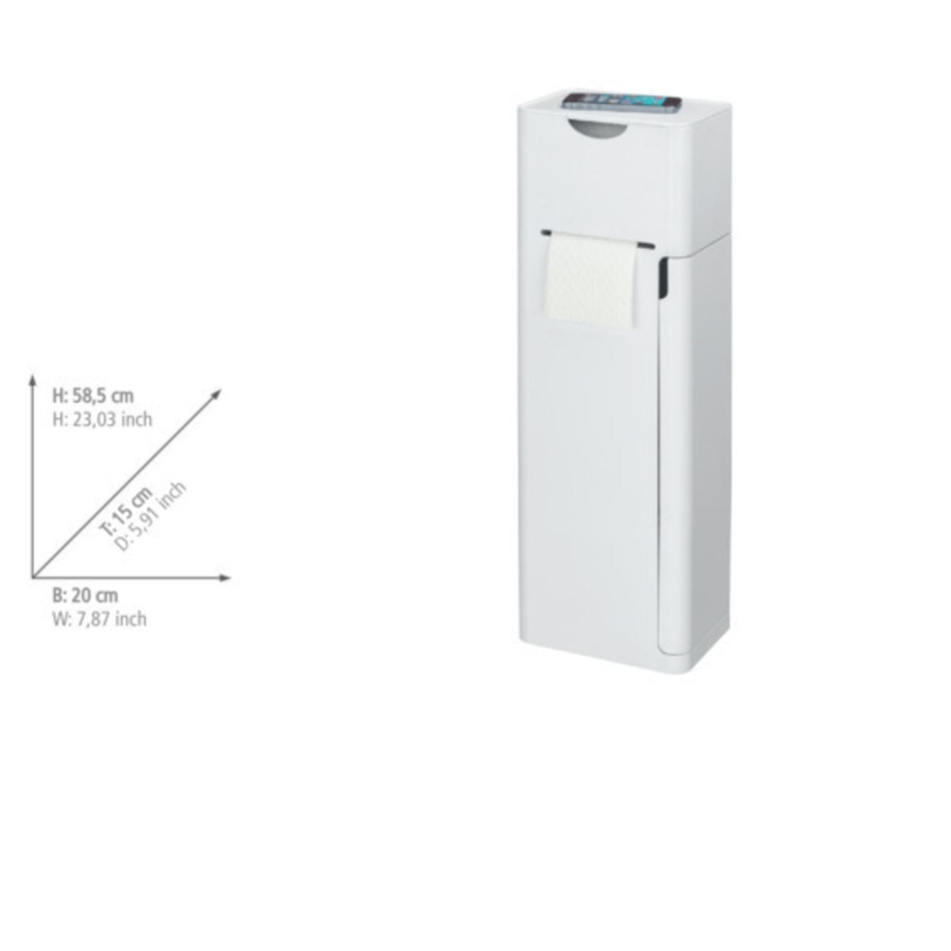 WENKO 24212100 - WC-børste IMON 20x58,5 cm hvid
