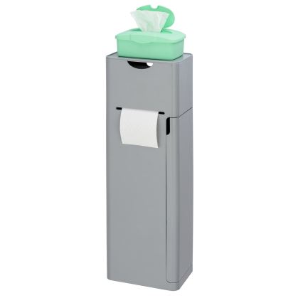 WENKO 24213100 - Toiletbørste IMON 20x58,5 cm, grå