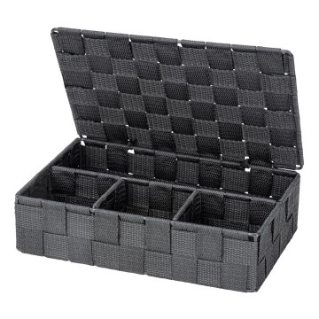 WENKO 24223100 - Kurv ADRIA 26x17 cm grå/antracit