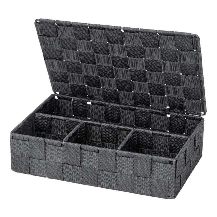 WENKO 24223100 - Kurv ADRIA 26x17 cm grå/antracit