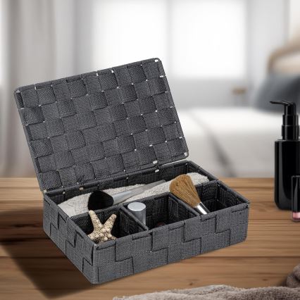 WENKO 24223100 - Kurv ADRIA 26x17 cm grå/antracit