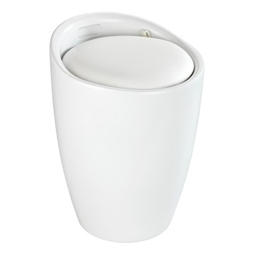 WENKO 24228100 - Skammel CANDY 36x50,5 cm hvid/sort