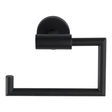 WENKO 24240100-Toiletpapirholder BOSIO BLACK 15x10,5 cm rustfrit stål/sølv