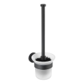 WENKO 24243100-WC børste BOSIO BLACK 10x35 cm rustfrit stål/sølvfarvet/satineret