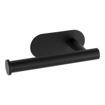 WENKO 24287100-Toiletpapirholder TURBO-LOC OREA BLACK 16x7 cm rustfrit stål/sort