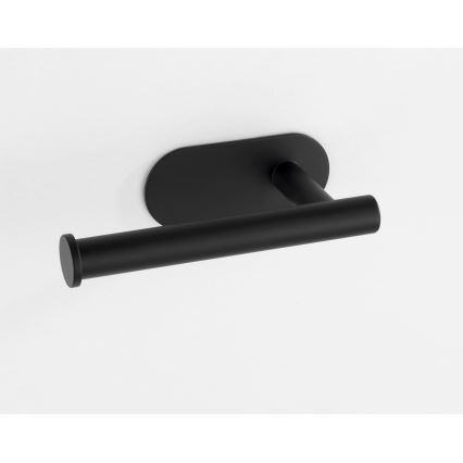WENKO 24287100-Toiletpapirholder TURBO-LOC OREA BLACK 16x7 cm rustfrit stål/sort