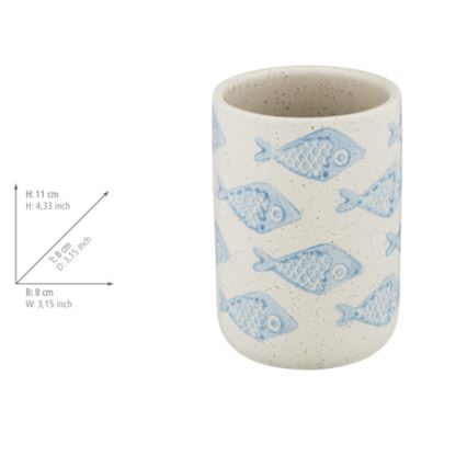WENKO 24310100 - Bæger AQUAMARIN 8x11 cm beige