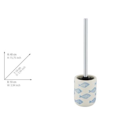 WENKO 24313100 - WC-børste AQUAMARIN 10x40 cm beige
