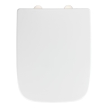 WENKO 24334100-Toiletsæde EKSKLUSIV 46,5x37 cm hvid/sølv