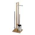 WENKO 24391100 - WC børste RIVALTA 18x70 cm brun/hvid/sort