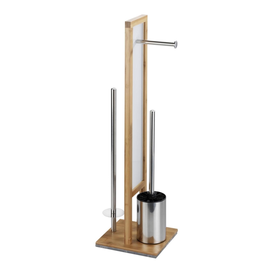 WENKO 24391100 - WC børste RIVALTA 18x70 cm brun/hvid/sort