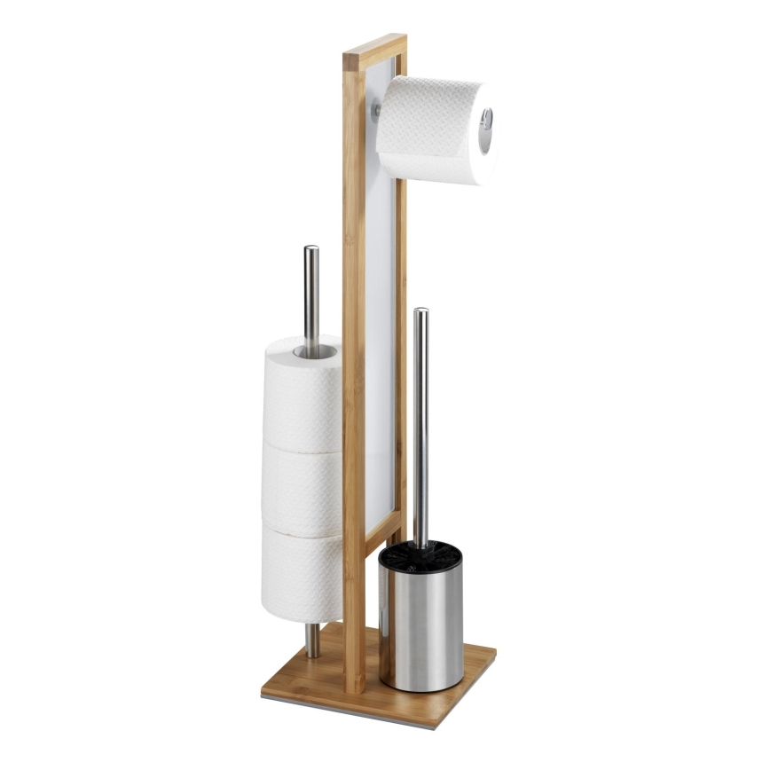 WENKO 24391100 - WC børste RIVALTA 18x70 cm brun/hvid/sort
