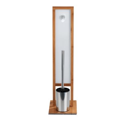 WENKO 24391100 - WC børste RIVALTA 18x70 cm brun/hvid/sort