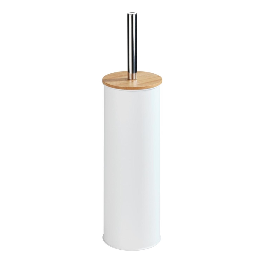 WENKO 24393100 - WC børste TORTONA 9,5x38,5 cm hvid/brun