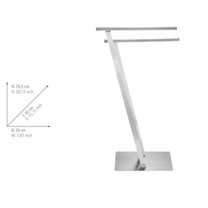 WENKO 24397100 - Håndklædeholder LIRIO 20x76,5 cm rustfrit stål/satin