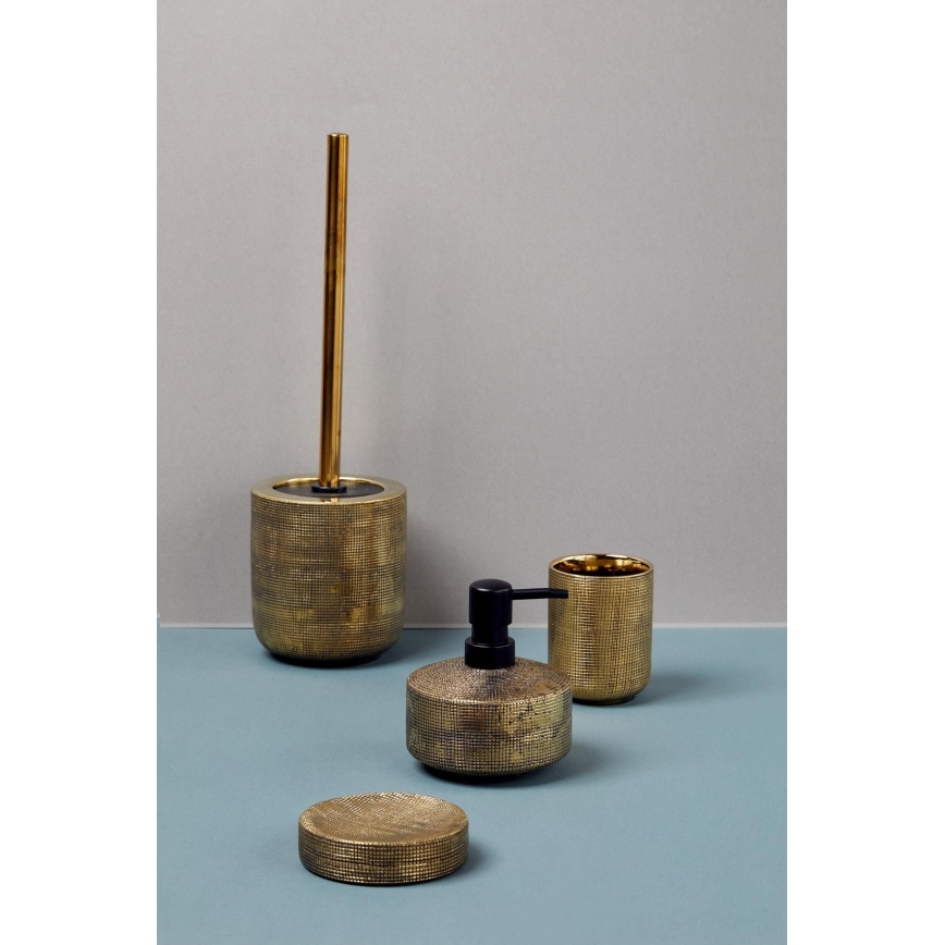 WENKO 24401100 - Sæbedispenser RIVARA 400 ml, guld