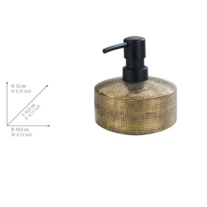 WENKO 24401100 - Sæbedispenser RIVARA 400 ml, guld