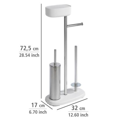 WENKO 24420100 - WC-sæt RIVAZZA 17x72,5 cm hvid