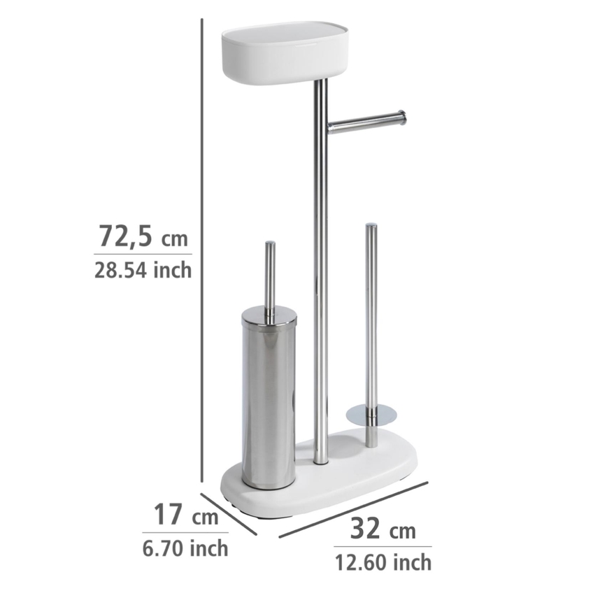 WENKO 24420100 - WC-sæt RIVAZZA 17x72,5 cm hvid