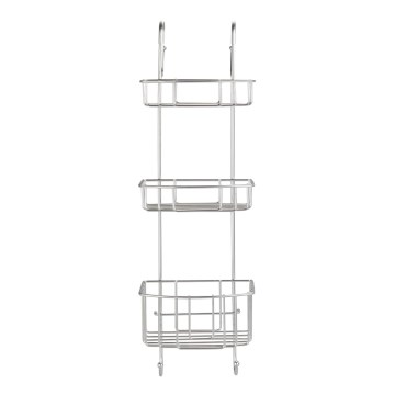WENKO 24422100 - Hylde OLESI 22,5x70 cm rustfrit stål/sølv
