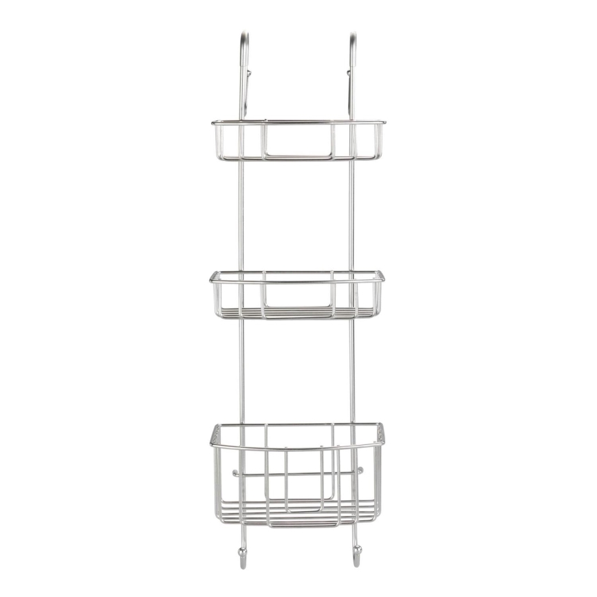 WENKO 24422100 - Hylde OLESI 22,5x70 cm rustfrit stål/sølv