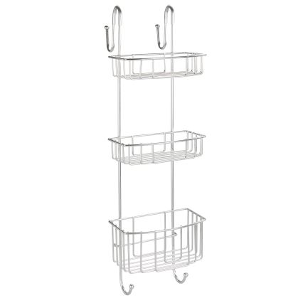 WENKO 24422100 - Hylde OLESI 22,5x70 cm rustfrit stål/sølv