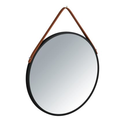 WENKO 24424100 - Spejl BORRONE 40x40 cm sort/sølv