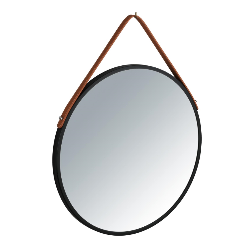 WENKO 24424100 - Spejl BORRONE 40x40 cm sort/sølv
