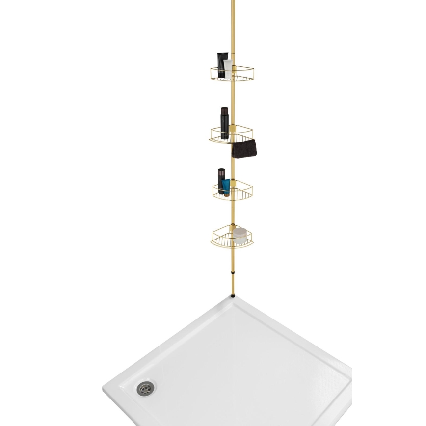 WENKO 24569100-Hjørnehylde DOLCEDO 31x275 cm guld