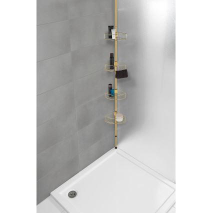 WENKO 24569100-Hjørnehylde DOLCEDO 31x275 cm guld