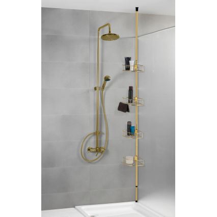 WENKO 24569100-Hjørnehylde DOLCEDO 31x275 cm guld
