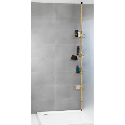 WENKO 24569100-Hjørnehylde DOLCEDO 31x275 cm guld
